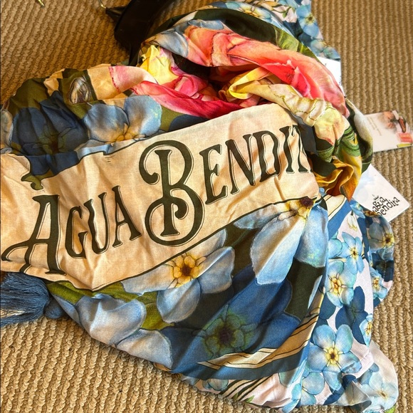 NWT Agua Bendita return to the roots sarong coverup in marine dreamin one size - Picture 10 of 10